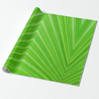 Green leaf pattern with "THINK GREEN" slogan