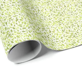 Green Leaves Nature Print, Plant Leaf Pattern