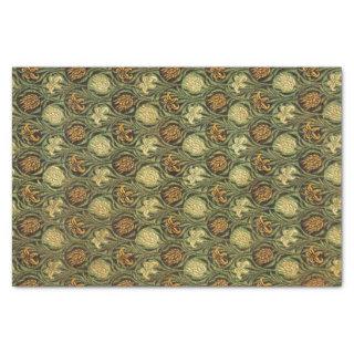 GREEN LILIES WILLIAM MORRIS Tissue Paper