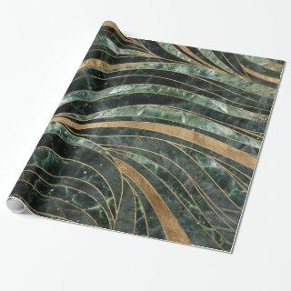 Green marble Wavy Pattern