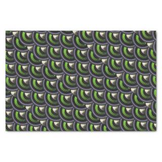 Green Mermaid Peacock Scales Tissue Paper