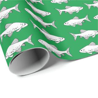Green Minnow Pattern Fish