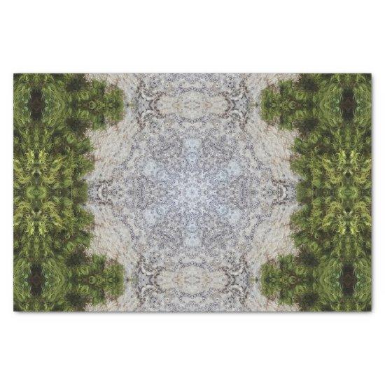 Green Moss & Earth Nature Art Tissue Paper