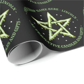 Green Personalized Witchcraft Pentagram Gothic