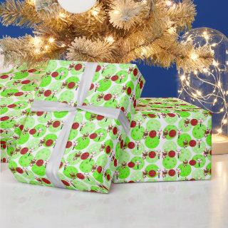 Green Pickleballs Christmas Pickleball Paddle Joy
