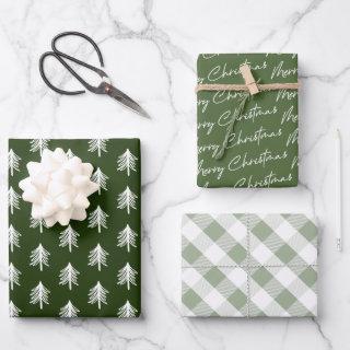 Green Plaid Pattern Christmas  Sheets
