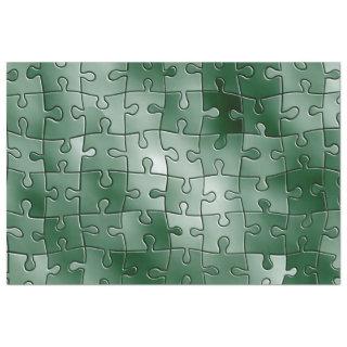 green puzzle pieces tissue paper