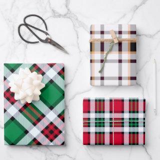 Green, Red, & White Toledo Plaid Patterns Multi   Sheets