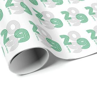 Green Retro Big Numbers Class of