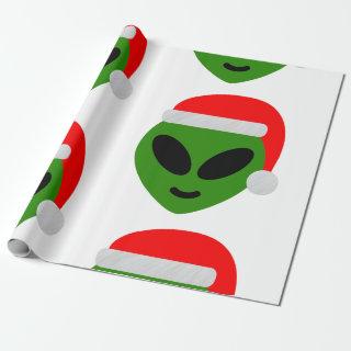 green santa alien emoji