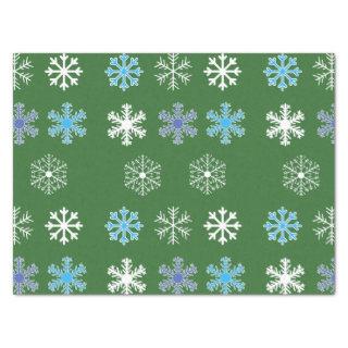 Green Snowflake Tissue Paper