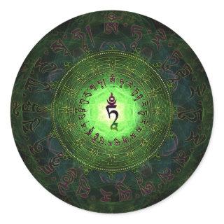 Green Tara - Protection from dangers and suffering Classic Round Sticker