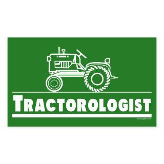 Green Tractor Ologist Rectangular Sticker