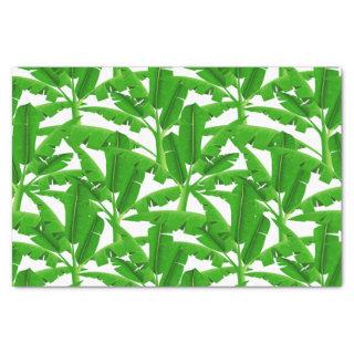 Green tropical palm trees tissue paper
