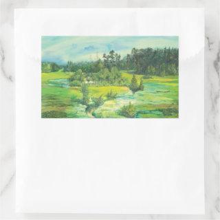 green valley rectangular sticker