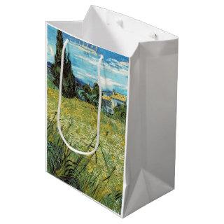 Green Wheat Field  Vincent van Gogh   Medium Gift Bag