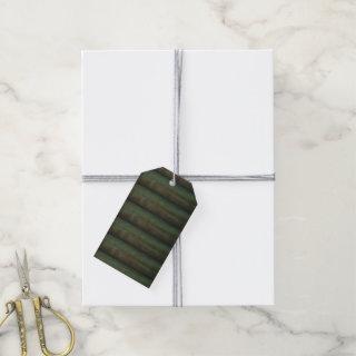 Green wood gift tags