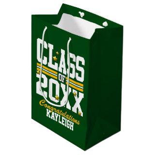 Green|Yellow Graduating Class Year Medium Gift Bag