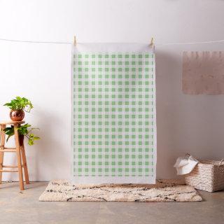 Green Yellow Plaid Pattern Fabric