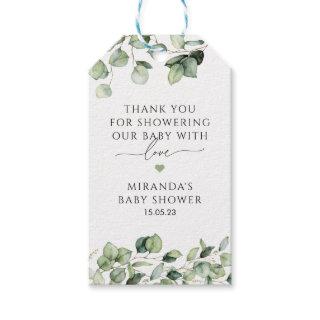 Greenery Baby Shower Favor Tag Botanical Gift Tag