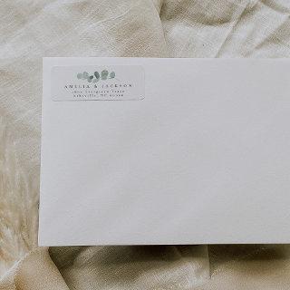 Greenery Return Address Labels