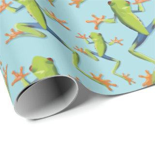 Greenery Tree-Frog Pattern Design