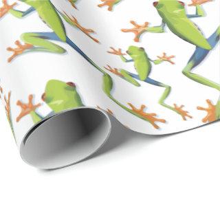 Greenery Tree-Frog Pattern Design