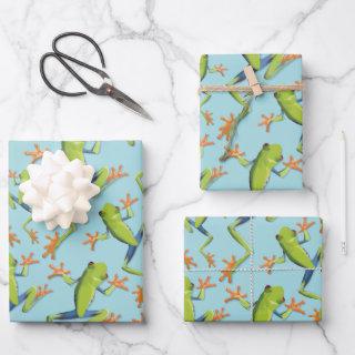 Greenery Tree-Frog Pattern Design  Sheets