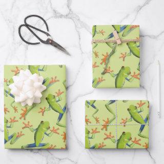 Greenery Tree-Frog Pattern Design  Sheets