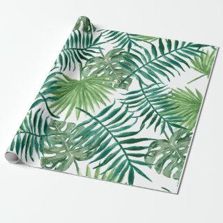 Greenery Tropical Monstera and Palm Leaves