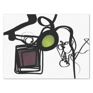 Greetings from Philydion: Abstract Black & White Tissue Paper