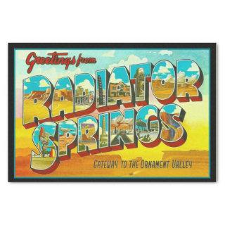 Greetings from Radiator Springs Arizona Tissue Paper
