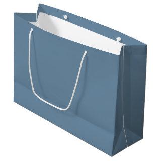 Grey Blue (solid color)  Large Gift Bag