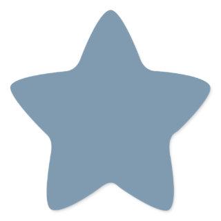 Grey Blue (solid color)  Star Sticker
