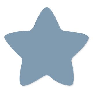 Grey Blue (solid color)  Star Sticker