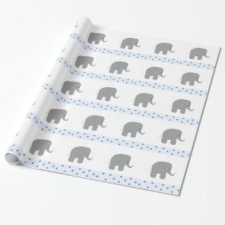 Grey Elephants with a Border of Stars