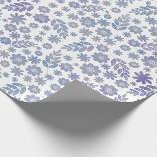 Grey & Lavender Floral Pattern