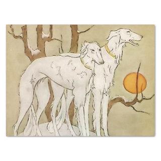 “Greyhounds in Winter” by Marjorie Miller Tissue Paper