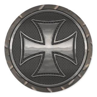 Gridiron Maltese Classic Round Sticker