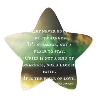 GRIEF never ends Star Sticker