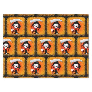 Grim Reaper Creepy Funny Cartoon Tissue Paper