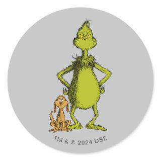 Grinch | Max & Grinch Stance Classic Round Sticker