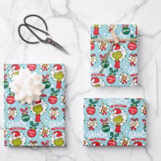 Grinch Merry Grinchmas Blue Pattern  Sheets
