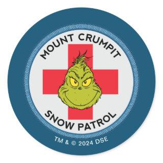 Grinch | Mt. Crumpit Snow Patrol Classic Round Sticker