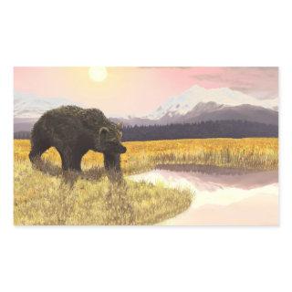 Grizzly Pond Rectangular Sticker