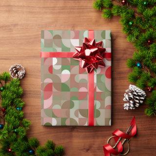 Groovy Boho Mod Retro Geometric Christmas Wrapping