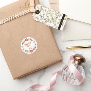 Groovy Daisy Hippie Flower & Leaf Sticker