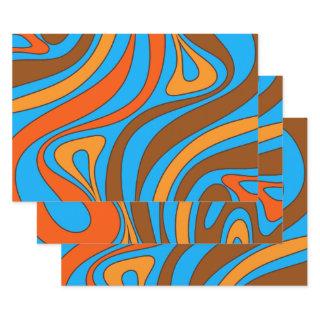 Groovy Flow Retro Abstract 60s 70s Pattern  Sheets