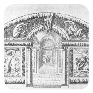 Grotto design from 'The Gardens of Wilton', publis Square Sticker