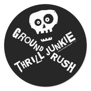 Ground Rush Skydiver Classic Round Sticker